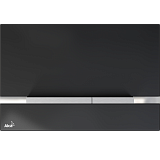 Клавиша смыва AlcaPlast FLAT STRIPE GLASS BLACK STRIPE-GL1204