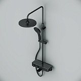 F0750A522 Inspire V2.0, душевая система, набор: см-ль д/ванны/душа с термостатом, верхний душ d 250