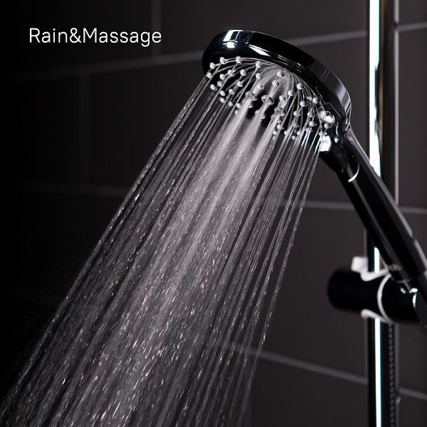 Душевой гарнитур с верхней лейкой, хром, Ray, IDDIS, RAYSB3Fi76