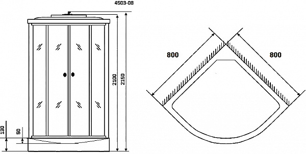 Душевая кабина Niagara Eco  NG-4503-14
