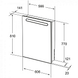 Зеркальный шкаф Roca Victoria Nord Black Edition 60 R ZRU9000099