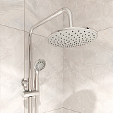 Смеситель с верхним душем, Helic, Milardo, HELSB1FM06