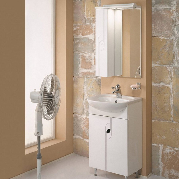 Зеркало-шкаф Акватон Панда 50x80 1A007402PD01L левый с подсветкой