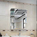 Зеркальный шкаф Герда 55, фацет Санта 101020