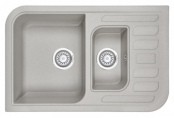 Мойка кухонная Granula прямоугольная кварц 7803, БАЗАЛЬТ
