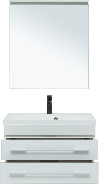Тумба под раковину Aquanet Верона 75 New белый матовый 00272422