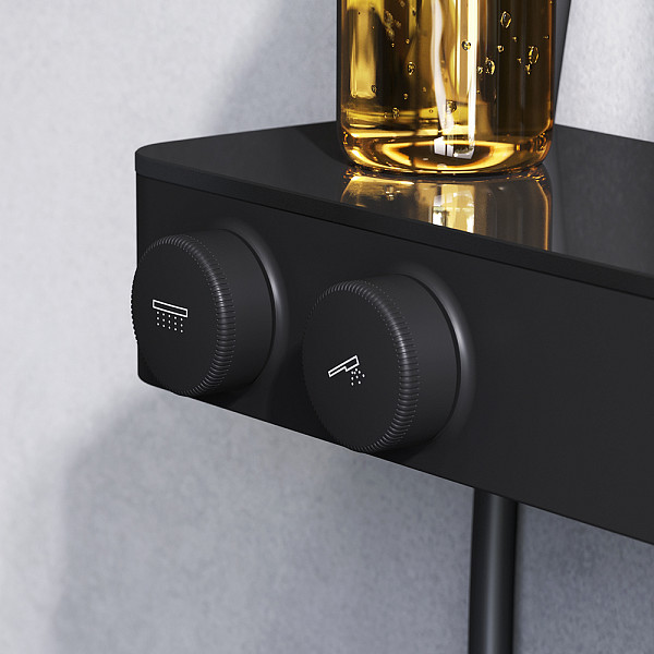 F0750A422 Inspire V2.0, душевая система, набор: см-ль д/душа с термостатом, верхний душ d 250 мм, ру