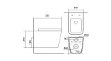 Унитаз подвесной ЛИБРА NEW безободковый AQ0530N-00