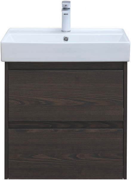 Тумба под раковину Aquanet Nova Lite 60 дуб черный (2 ящика) 00287894