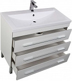 Тумба под раковину Aquanet Верона 100 белый (напольная 3 ящика) 00178471