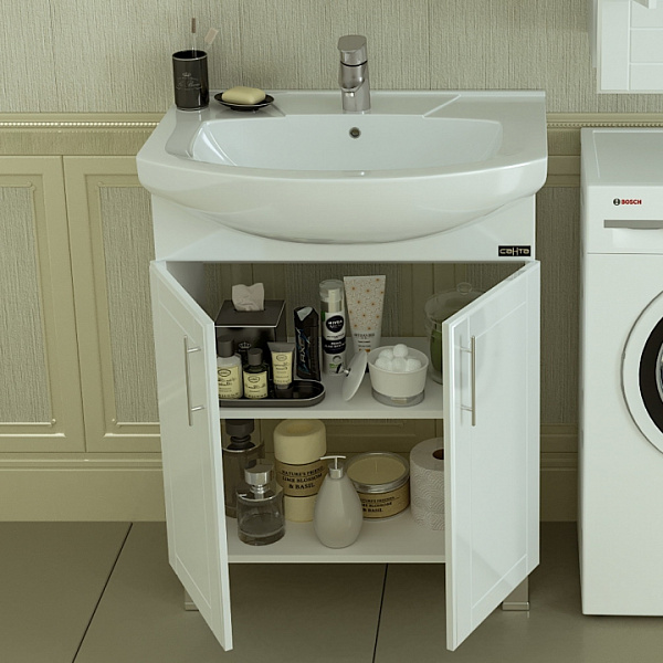 Тумба напольная Дублин 65 под раковину Элеганс 65 Санта 223012