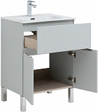 Тумба под раковину Aquanet Алвита New 60 1 ящик, 2 дверцы, серый 00277548