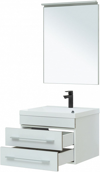 Тумба под раковину Aquanet Верона 58 New белый матовый 00272423