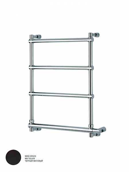 Полотенцесушитель электрический Margaroli Sole 542, цвет: черный матовый, 5424704NONB