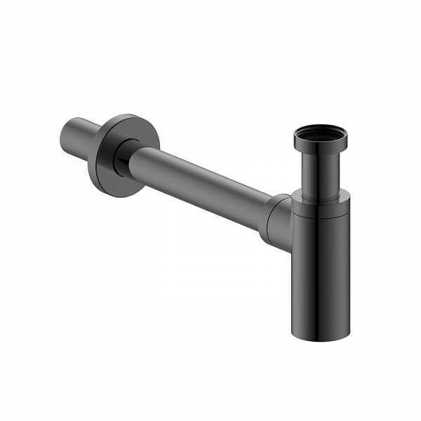 Бутылочный сифон для умывальника, графит, Optima Home, IDDIS, OPTGM00i84