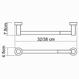 Держатель бумажных полотенец Wasserkraft Donau K-9491