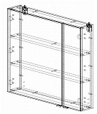 Зеркало-шкаф Aquanet Порто 80 белый 00195728
