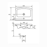 Раковина Cersanit EASY 60 UM-ES60/1