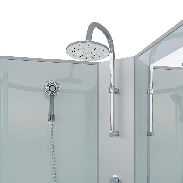 Душ.каб. NG-3312-14LBKT (1200х800х2100-2400) низкий поддон(13см) стекло МАТОВОЕ 3 места