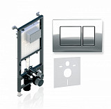 Инсталляция Alcora ST 1200 с клавишей KVADRO Chrome