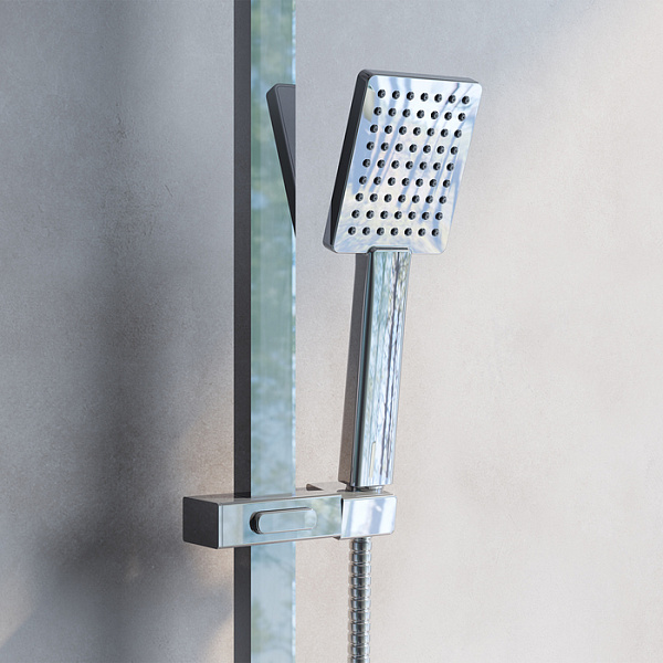 Душевой гарнитур с верхней лейкой, хром, Bild, IDDIS, BIL1FSBi76