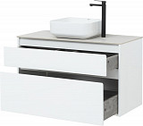 Тумба под раковину Aquanet Nova Lite 100 белый (2 ящика) 00242581