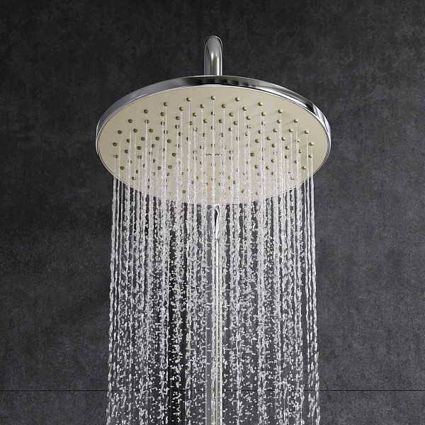 F40890A14 Gem набор 2в1: см-ль д/ванны/душа, верхний душ d 220 мм, ручн.душ 110 мм, 1 ф-ция, душевая