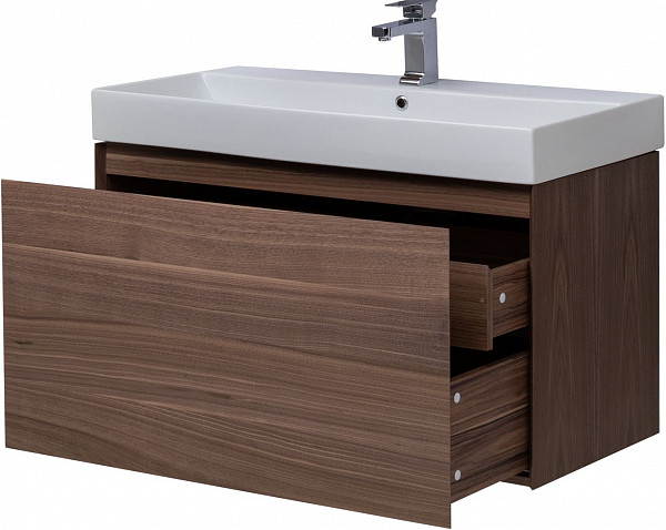 Тумба под раковину Aquanet Нью-Йорк 100 орех 00203949