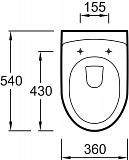 Крышка-сиденье Jacob Delafon Odeon E70006-00 с микролифтом