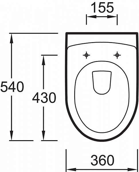 Крышка-сиденье Jacob Delafon Odeon E70006-00 с микролифтом