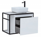 Тумба под раковину Aquanet Nova Lite Loft 75 R белый 00261649