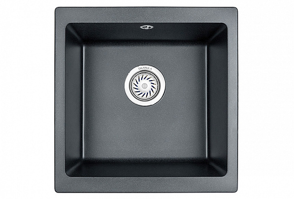 Мойка кухонная Granula квадратная кварц 4451, ШВАРЦ