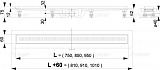 Душевой лоток AlcaPlast APZ9-750M Simple Водоотводящий желоб