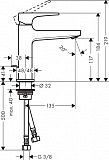 Смеситель для раковины Hansgrohe Metropol 32506000