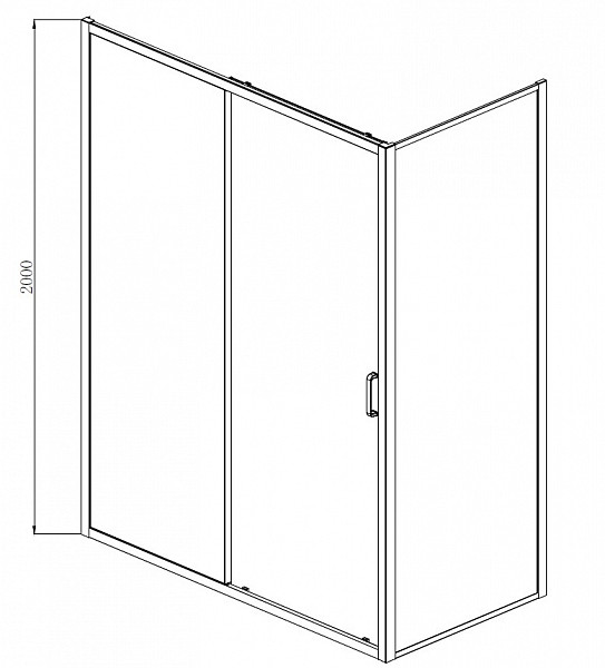 Душевой уголок Aquanet Alfa NAA1131 1600х900, прозрачное стекло NAA1131 1600900