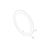 M85AMOX0801WG Универсальное зеркало с контурной LED-подсветкой, ИК- сенсором, круглое, 80 см