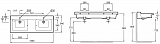 Двойная подвесная раковина-столешница Jacob Delafon Soprano 140х54 см EXJ122-00