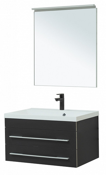 Мебель для ванной Aquanet Верона 75 черный матовый 00287638
