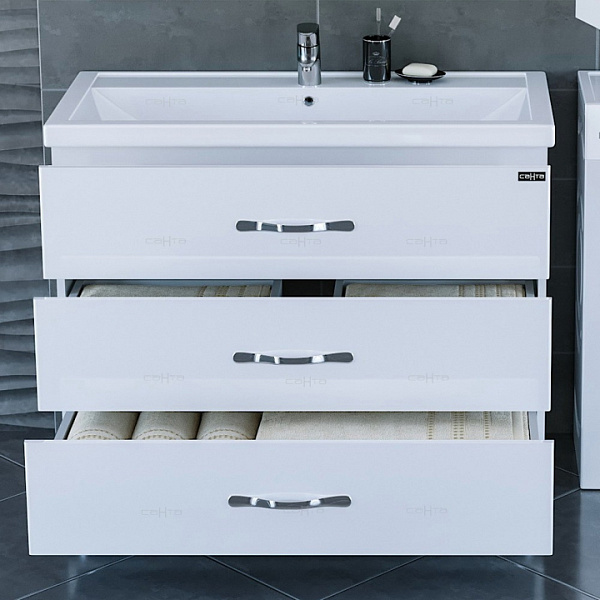 Тумба под раковину Виктория 100 напольная Санта 700131N