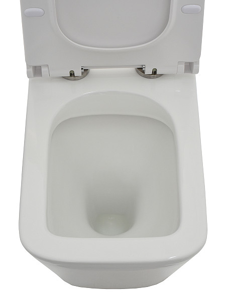 AQM1003 Унитаз напольный Rimless AQUAme с сиденьем SoftClose, горизонтальный выпуск. 680x360x405мм