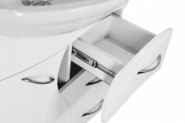 Тумба "Амелия 75" (3 ящ.) ЛС-00002281 с раковиной Байкал 75