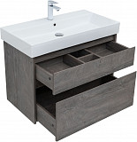 Тумба под раковину Aquanet Nova Lite 85 дуб рошелье, 2 ящика 00249937