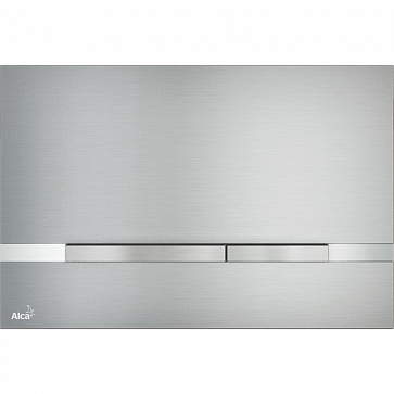 Клавиша смыва AlcaPlast FLAT ALUNOX STRIPE металл–матовый