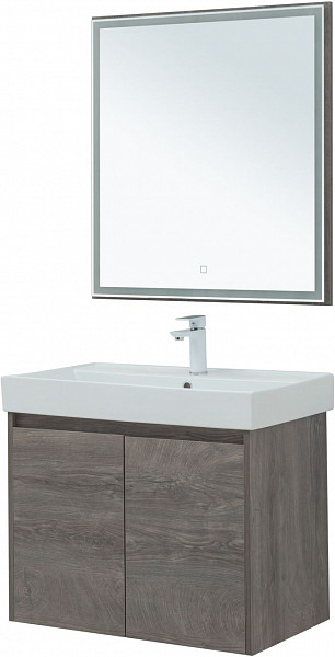 Мебель для ванной Aquanet Nova Lite 75 дуб рошелье (2 дверцы) 00302536
