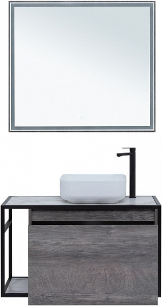 Тумба под раковину Aquanet Nova Lite Loft 90 R дуб рошелье 00261655