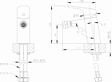 Смеситель для биде Bravat Drop F34898C