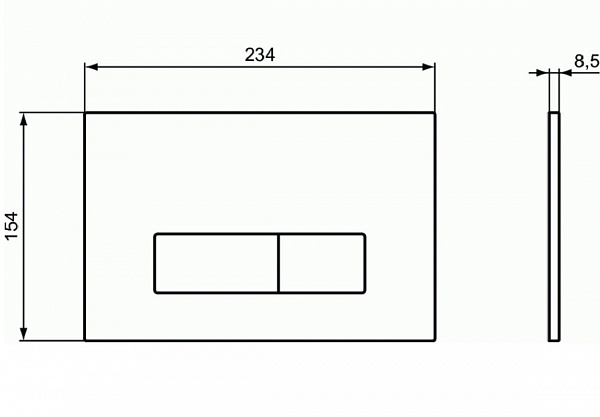Клавиша смыва Ideal Standard Oleas R0121JG