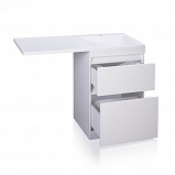 Тумба напольная Style line Даллас 120, 3 ящика, Люкс белая, под раковину, PLUS