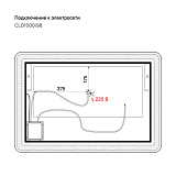 Зеркало 100 см, Cloud, IDDIS, CLO1000i98