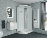 Душ.каб. NG-4312-14R (1200х800х2150) низкий поддон(13см) стекло МАТОВОЕ 3 места